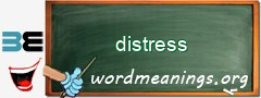 WordMeaning blackboard for distress